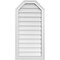 Ekena Millwork Octagonal Top Surface Mount PVC Gable Vent w/ 2"W x 1-1/2"P Brickmould Frame, 18"W x 36"H GVPOT18X3602SN - alternate 1